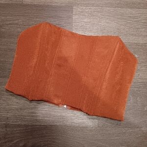 MABLE Rust Orange Strapless Top Size M